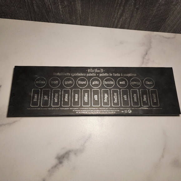Kat Von D Metal Matte Metal Eyeshadow Palette/ Metallic & Matte Authentic New - Picture 8 of 8